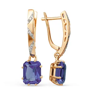 Серьги из красного золота