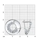 Серьги из белого золота с бриллиантами