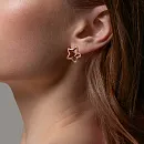 Серьги из красного золота