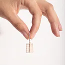 Серьги из красного золота с фианитами