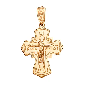 Крест из красного золота