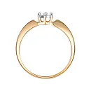 Кольцо из красного золота с бриллиантом