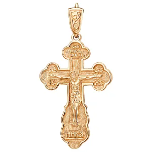 Крест из красного золота