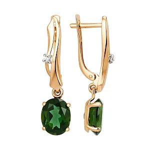 Серьги из красного золота