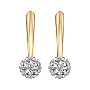 Серьги из красного золота