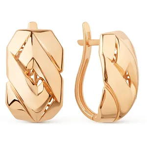 Серьги из красного золота