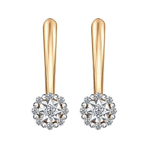 Серьги из красного золота