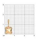 Подвеска из красного золота