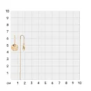 Серьги из красного золота