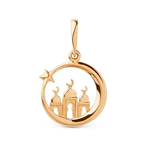 Подвеска из красного золота