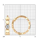 Серьги из красного золота с бриллиантами