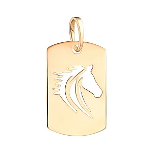 Подвеска из красного золота