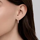 Серьги из белого золота с бриллиантами