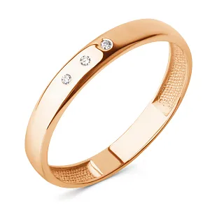 Кольцо из белого золота с бриллиантами