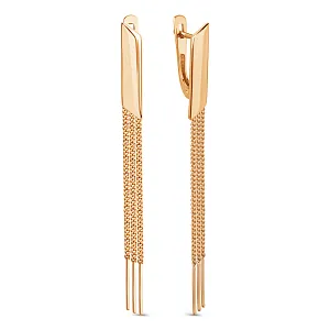 Серьги из красного золота