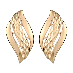 Серьги из красного золота