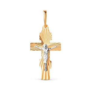 Крест из красного золота