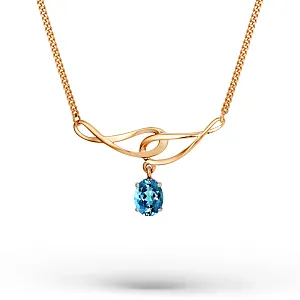 Колье из красного золота