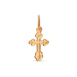 Крест из красного золота