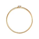 Кольцо из красного золота с бриллиантами