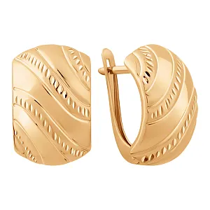 Серьги из красного золота