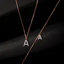 Колье из красного золота с фианитами