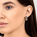 Серьги из красного золота с swiss топазами