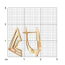 Серьги из красного золота