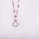 Подвеска из красного золота с фианитами