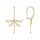 Серьги из красного золота