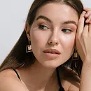 Серьги из красного золота