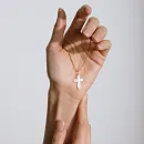 Крест из красного золота