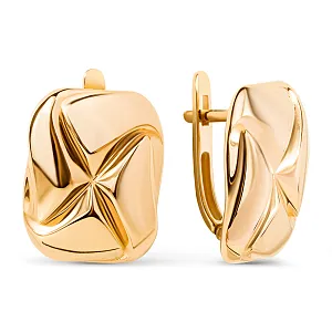 Серьги из красного золота