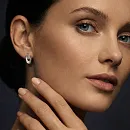 Серьги из белого золота с бриллиантами