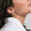 Серьги из красного золота с фианитами