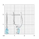 Серьги из белого золота