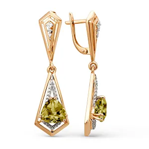 Серьги из красного золота