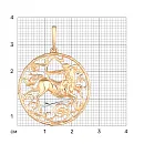 Подвеска из красного золота