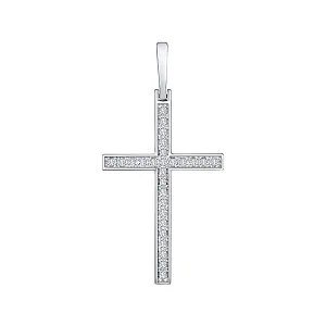 Подвеска из белого золота с бриллиантами