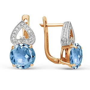 Серьги из красного золота