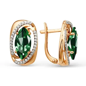 Серьги из красного золота