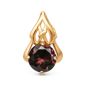 Подвеска из красного золота с гранатом