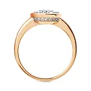 Кольцо из красного золота с фианитами