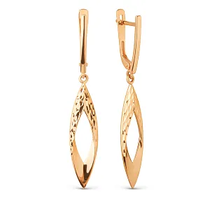 Серьги из красного золота