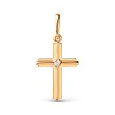 Подвеска из красного золота с фианитом