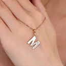 Подвеска из красного золота с фианитами