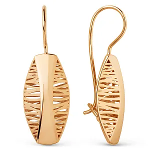 Серьги из красного золота