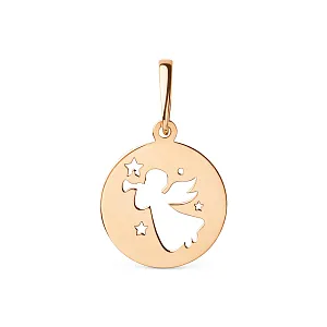 Подвеска из красного золота