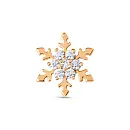 Подвеска из красного золота с фианитами