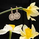 Серьги из красного золота